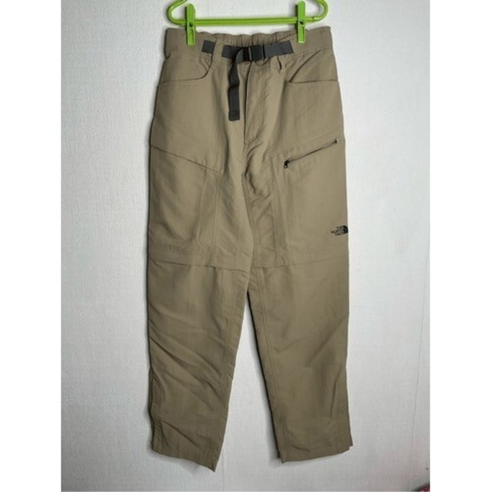 NWT The North Face Khaki Tan Zip Belted Hiking Pants & Shorts Men SP Indonesia